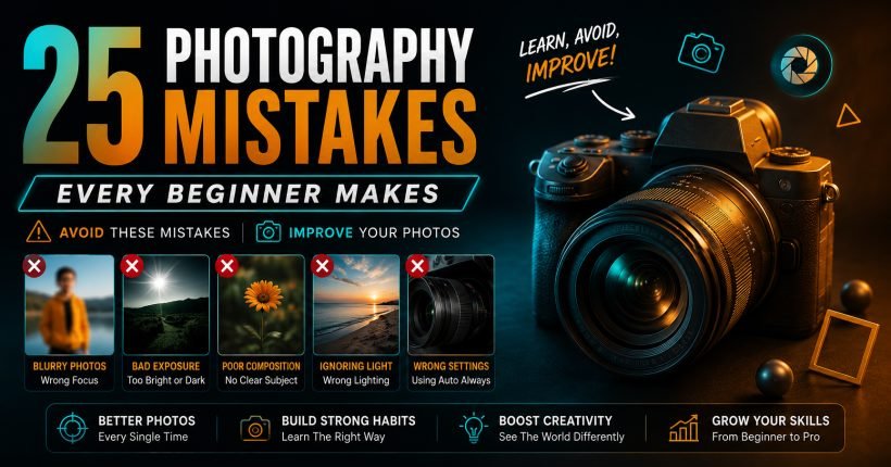 25 Photography Mistakes Every Beginner Makes - Sharanya Institute Of Photography