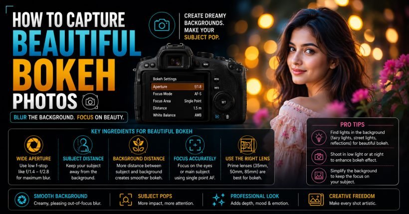 How to Capture Beautiful Bokeh Photos - Sharanya Institute Of Photography