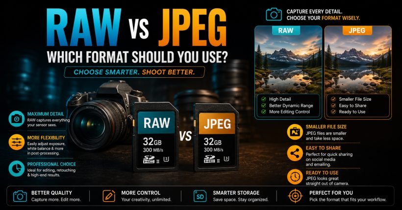 RAW vs JPEG - Which Format Should You Use - Sharanya Institute Of Photography